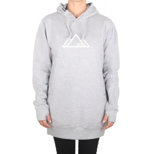 I Ride Sideways Whistler DWR Shred Fit Hoodie Womens Grey Marle