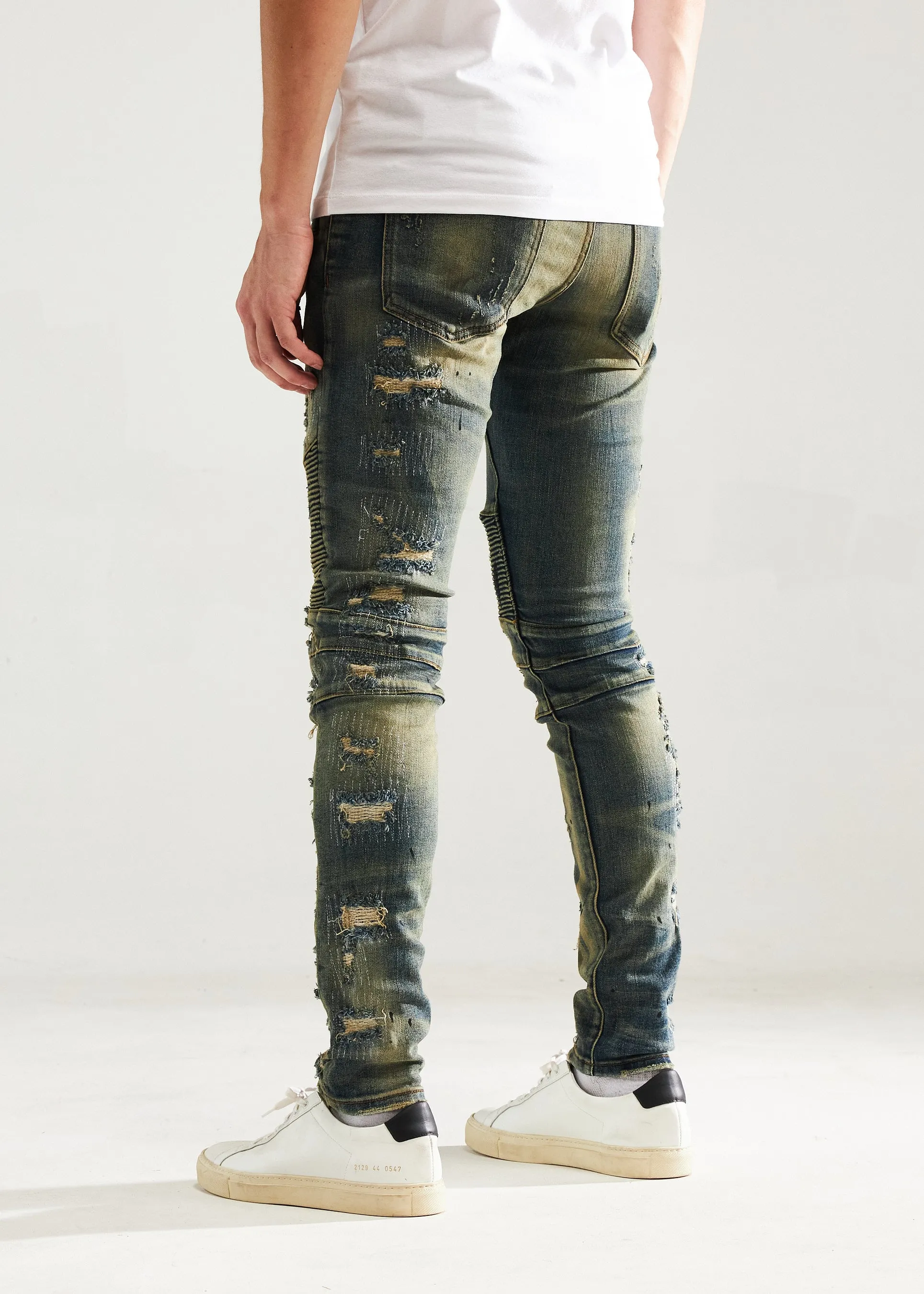 Lero Biker Denim (Deep Indigo)