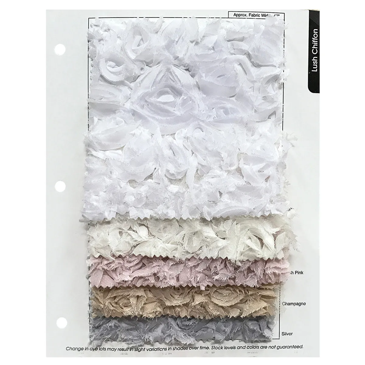 Lush Chiffon Table Linen in White