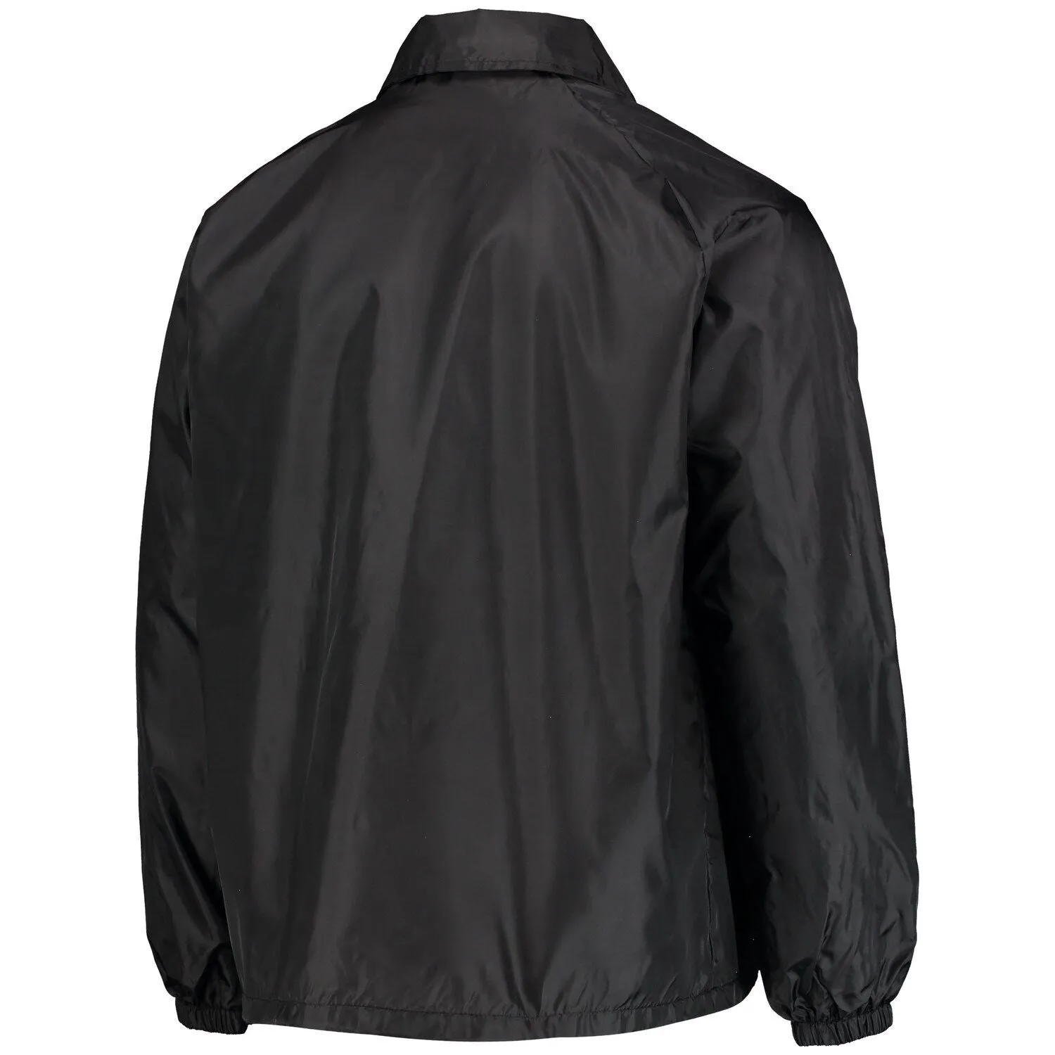 Minnesota Vikings Coaches Men's Black Classic Snap Windbreaker Raglan