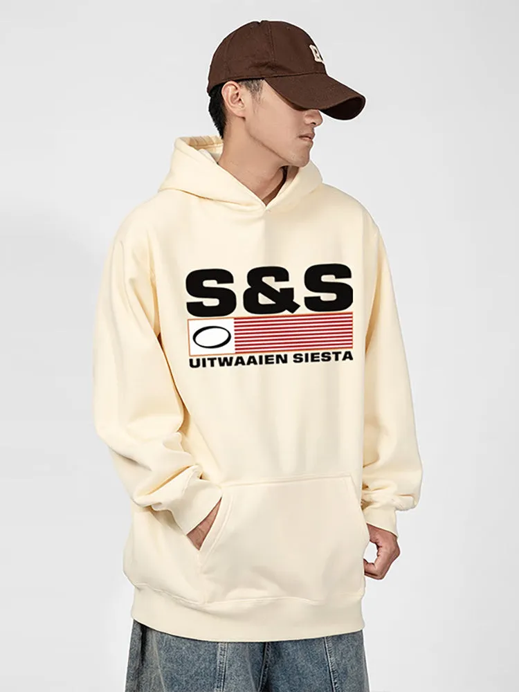 Retro Velvet Print Hoodie