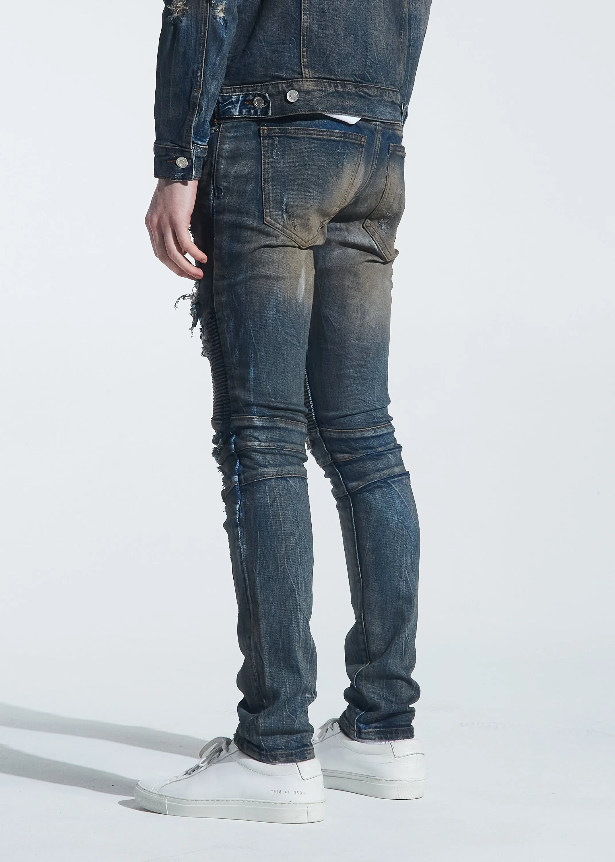 Rivers Biker Denim (Dirty Indigo Wash)