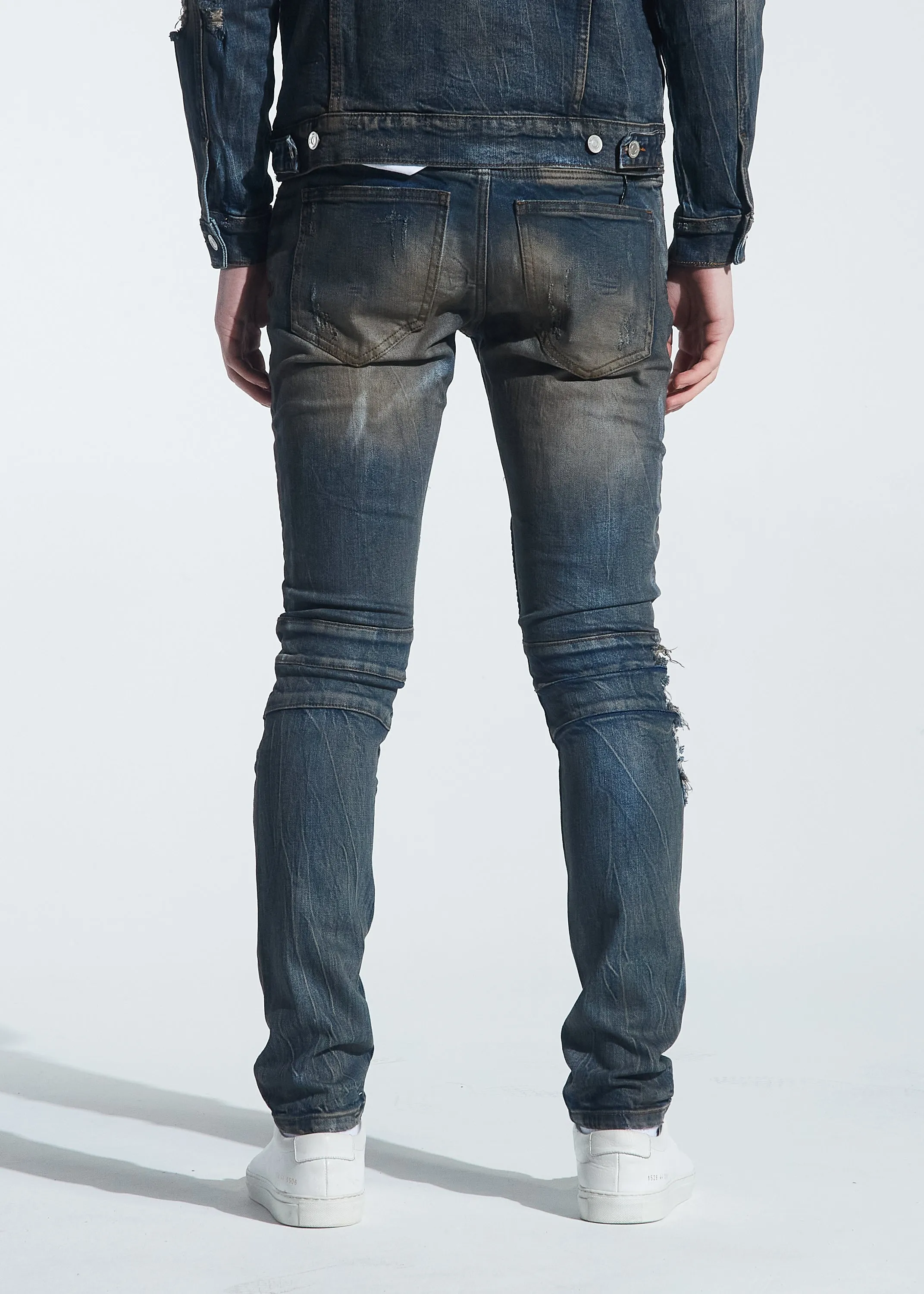 Rivers Biker Denim (Dirty Indigo Wash)