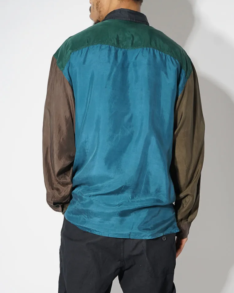 Silk Shirts Long Sleeve Patterned / A