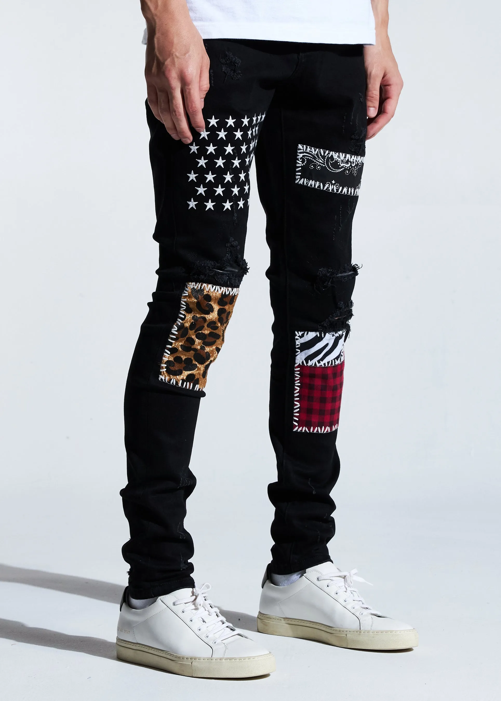 Summit Patchwork Denim (Black)