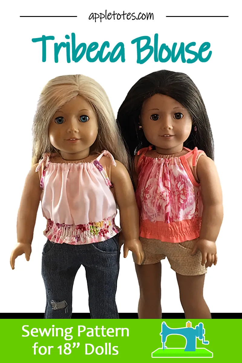 Tribeca Blouse Sewing Pattern for 18" Dolls